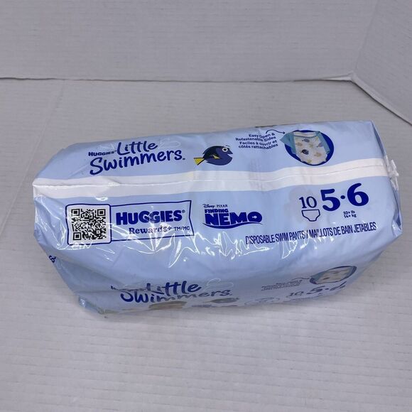 Huggies Little Swimmers Swim Diapers‎ Size 5-6  Finding Nemo 10Count  32+ Pounds - Picture 4 of 5